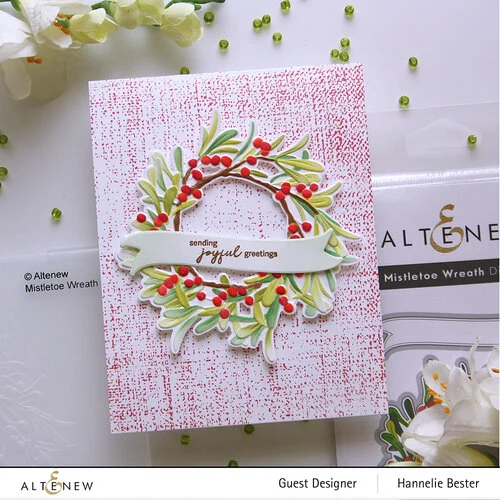 Altenew - Embossing Folder - 3D - Mistletoe Wreath 2 Altenew - Embossing Folder - 3D - Mistletoe Wreath