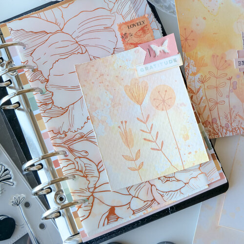 Scrapbook.com - Clear Photopolymer Stamp Set - Build and Layer - Flower Fields