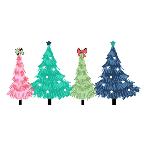 Scrapbook.com - Clear Photopolymer Stamp Set - Build and Layer - Christmas Trees 3 Scrapbook.com - Clear Photopolymer Stamp Set - Build and Layer - Christmas Trees