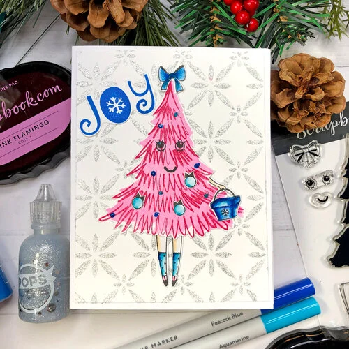Scrapbook.com - Clear Photopolymer Stamp Set - Build and Layer - Christmas Trees 6 Scrapbook.com - Clear Photopolymer Stamp Set - Build and Layer - Christmas Trees