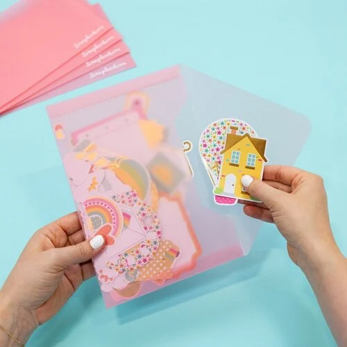 Scrapbook.com - Craft Room Basics - Medium Envelope Organizer - includes 15 Medium Envelopes - Pink Bundle 6 Scrapbook.com - Craft Room Basics - Medium Envelope Organizer - includes 15 Medium Envelopes - Pink Bundle