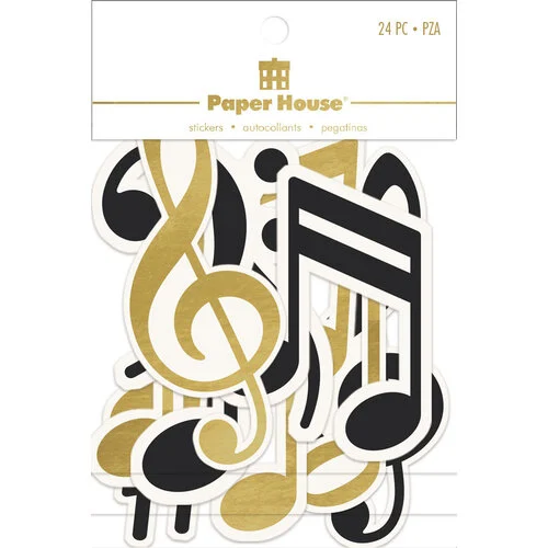 Paper House Productions - Die Cut Sticker Pack - Music Notes 1 Paper House Productions - Die Cut Sticker Pack - Music Notes