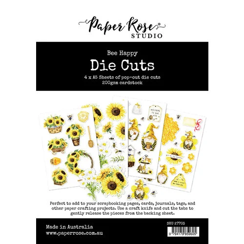 Paper Rose - Die Cuts - Bee Happy 1 Paper Rose - Die Cuts - Bee Happy