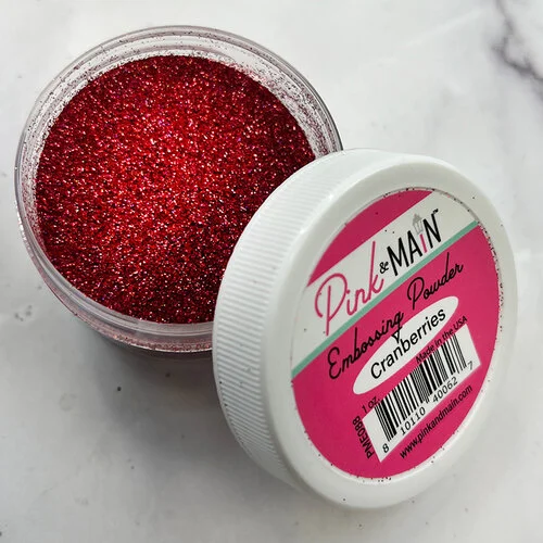 Pink and Main - Embossing Powder - Cranberries 1 Pink and Main - Embossing Powder - Cranberries