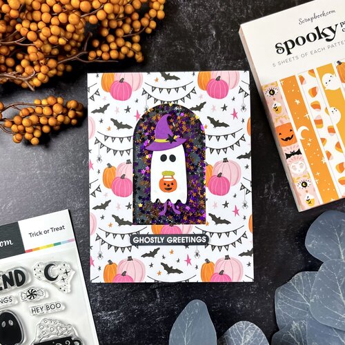 Scrapbook.com - Decorative Die Set - Build and Layer - Ghost