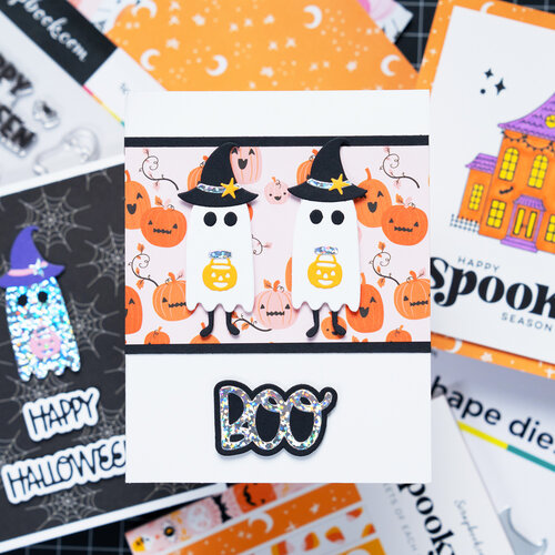 Scrapbook.com - Decorative Die Set - Build and Layer - Ghost