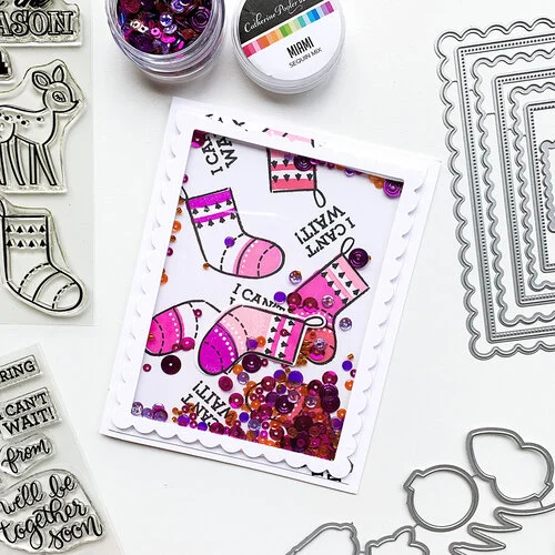 Catherine Pooler Designs - This Christmas Essentials Collection - Dies - Scallops and Dots 4 Catherine Pooler Designs - This Christmas Essentials Collection - Dies - Scallops and Dots