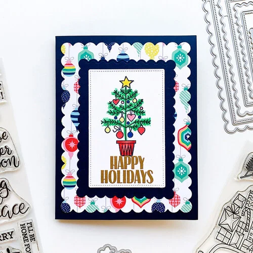 Catherine Pooler Designs - This Christmas Essentials Collection - Dies - Scallops and Dots 6 Catherine Pooler Designs - This Christmas Essentials Collection - Dies - Scallops and Dots
