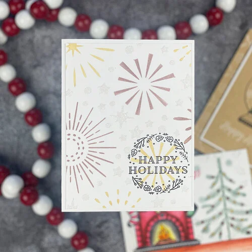 Scrapbook.com - Stencils - Layered Set - Starburst Night Sky - 6x8