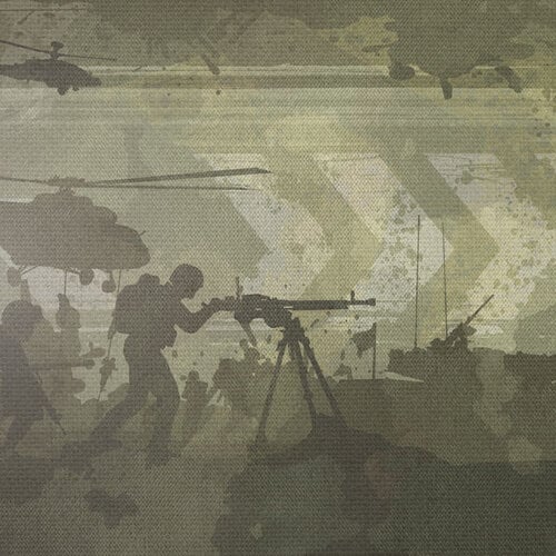 Scrapbook Customs - 6 x 6 Paper Pack - Grungy Military 4 Scrapbook Customs - 6 x 6 Paper Pack - Grungy Military