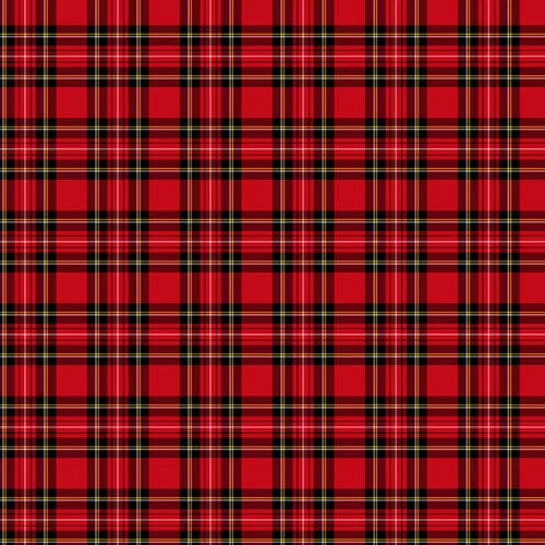 Scrapbook Customs - 6 x 6 Paper Pack - Christmas Plaid