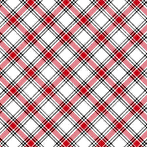 Scrapbook Customs - 6 x 6 Paper Pack - Christmas Plaid