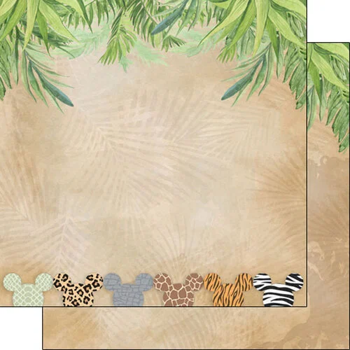 Scrapbook Customs - Magical Collection - 12 x 12 Double Sided Paper - Magical Safari 1 Scrapbook Customs - Magical Collection - 12 x 12 Double Sided Paper - Magical Safari