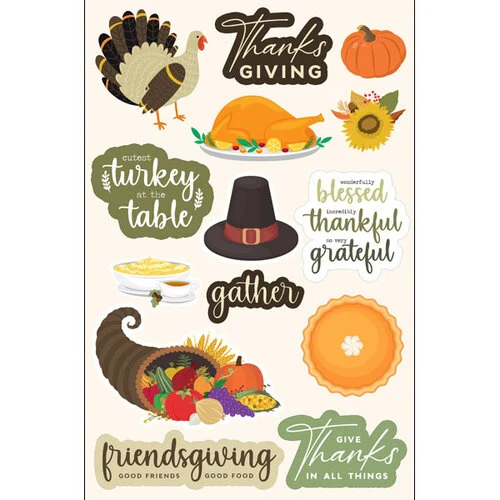 Scrapbook Customs - Laser Cuts - Thanksgiving 1 Scrapbook Customs - Laser Cuts - Thanksgiving