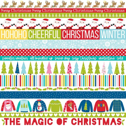 Bella Blvd - The North Pole Collection - 12 x 12 Double Sided Paper - Borders