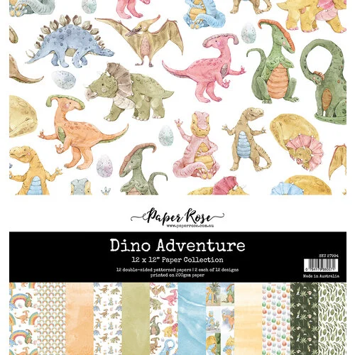 Paper Rose - 12 x 12 Collection Pack - Dino Adventure 1 Paper Rose - 12 x 12 Collection Pack - Dino Adventure