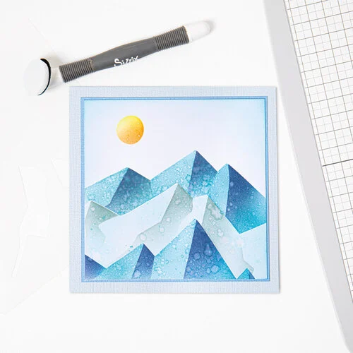 Sizzix - Layered Stencils - Mountain Scene 3 Sizzix - Layered Stencils - Mountain Scene