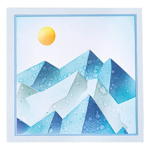 Sizzix - Layered Stencils - Mountain Scene 4 Sizzix - Layered Stencils - Mountain Scene