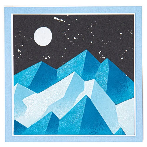 Sizzix - Layered Stencils - Mountain Scene 5 Sizzix - Layered Stencils - Mountain Scene