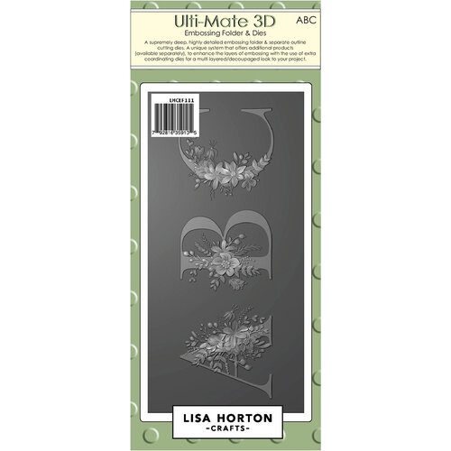 Lisa Horton Crafts - Ulti-Mate 3D Embossing Folder - ABC