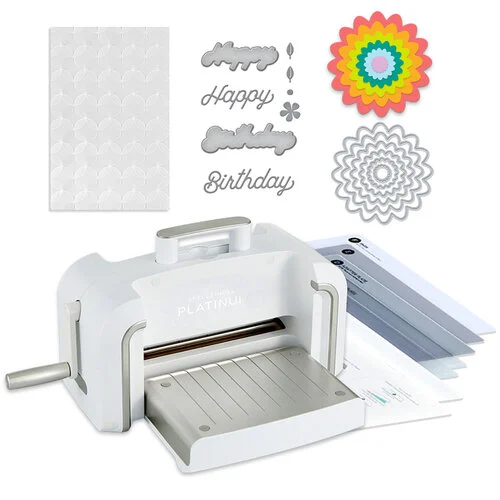 Spellbinders - Platinum Die Cutting Machine - Universal Plate System - Nested Florals Bundle
