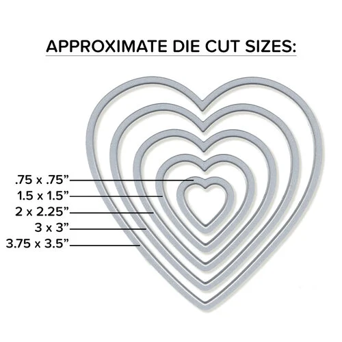 Spellbinders - Platinum 6 Die Cutting Machine - Universal Plate System - Nested Hearts Bundle 11 Spellbinders - Platinum 6 Die Cutting Machine - Universal Plate System - Nested Hearts Bundle