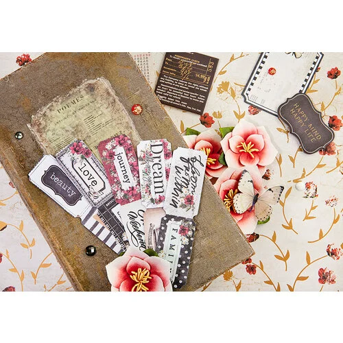 Prima - Magnolia Rouge Collection - Chipboard Stickers 2 Prima - Magnolia Rouge Collection - Chipboard Stickers
