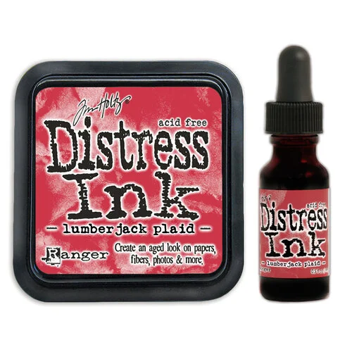 Ranger Ink - Tim Holtz - Distress Ink Pad and Reinker - Lumberjack Plaid 1 Ranger Ink - Tim Holtz - Distress Ink Pad and Reinker - Lumberjack Plaid