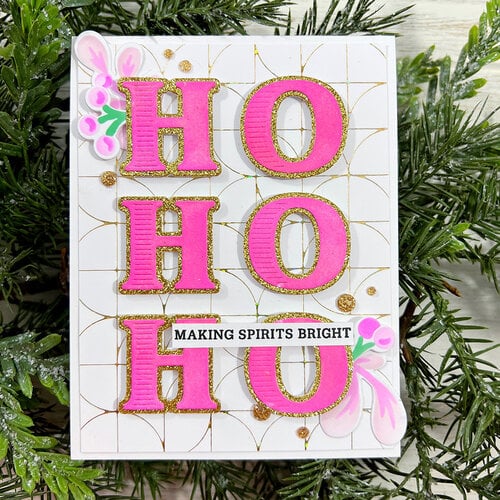 Pinkfresh Studio - Hot Foil Plate - Quadrant Backdrop 2 Pinkfresh Studio - Hot Foil Plate - Quadrant Backdrop