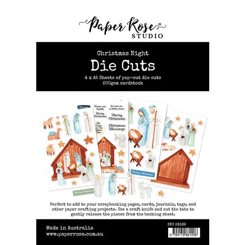 Paper Rose - Die Cuts - Christmas Nights