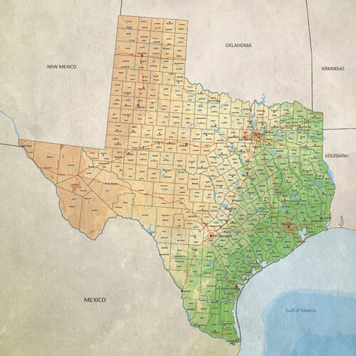 Scrapbook Customs - 6 x 6 Paper Pack - Texas