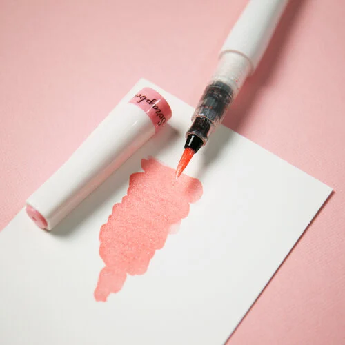 Scrapbook.com - Glitter Brush Marker - Pretty Pink