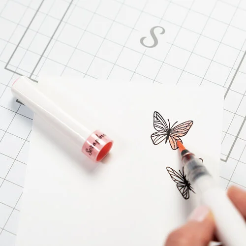 Scrapbook.com - Glitter Brush Marker - Pretty Pink