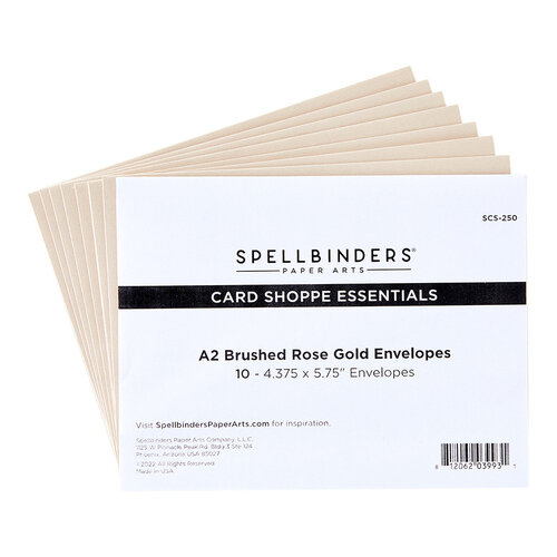 Spellbinders - Sealed Collection - A2 Envelopes - Rose Gold - 10 Pack