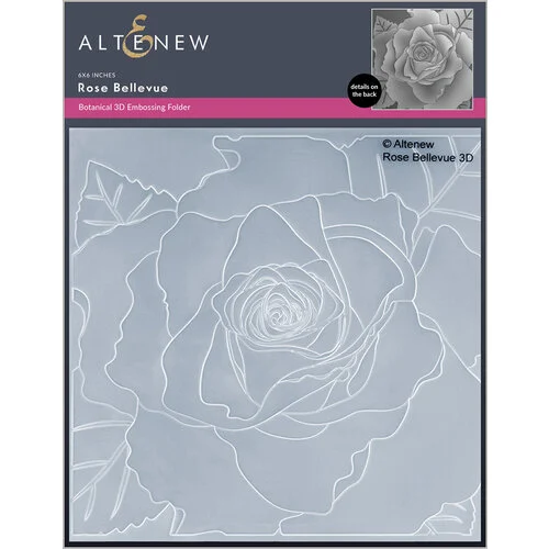 Altenew - Embossing Folder - 3D - Rose Bellevue 1 Altenew - Embossing Folder - 3D - Rose Bellevue
