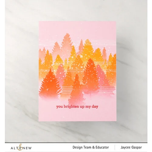 Altenew - Simple Coloring Stencil - 3 in 1 Set - Pine Forest 3 Altenew - Simple Coloring Stencil - 3 in 1 Set - Pine Forest