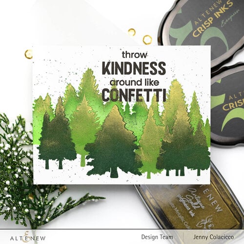 Altenew - Simple Coloring Stencil - 3 in 1 Set - Pine Forest 4 Altenew - Simple Coloring Stencil - 3 in 1 Set - Pine Forest