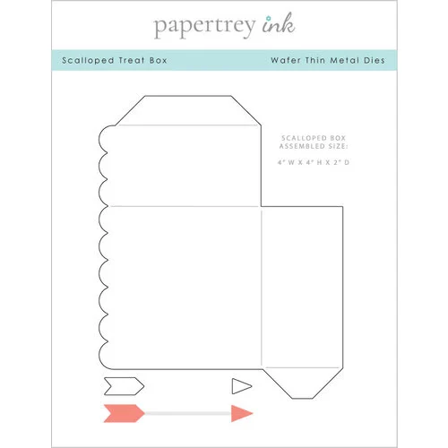 Papertrey Ink - Metal Dies - Scalloped Treat Box
