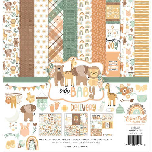 Echo Park - Our Baby Collection - 12 x 12 Collection Kit 1 Echo Park - Our Baby Collection - 12 x 12 Collection Kit