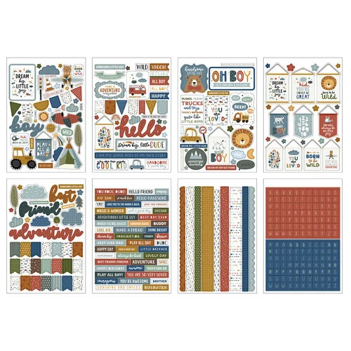 Echo Park - Dream Big Little Boy Collection - Sticker Book 2 Echo Park - Dream Big Little Boy Collection - Sticker Book