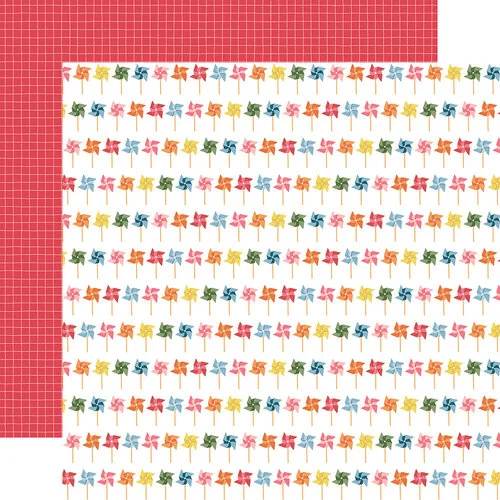 Echo Park - Here Comes The Sun Collection - 12 x 12 Double Sided Paper - Summer Wind 1 Echo Park - Here Comes The Sun Collection - 12 x 12 Double Sided Paper - Summer Wind