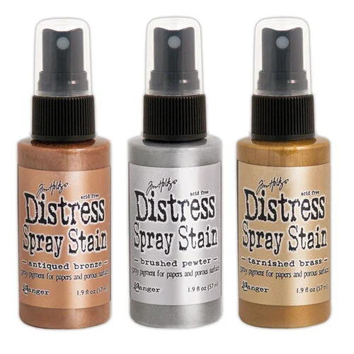 Ranger Ink - Tim Holtz - Distress Spray Stain - Metallic Bundle 1 Ranger Ink - Tim Holtz - Distress Spray Stain - Metallic Bundle