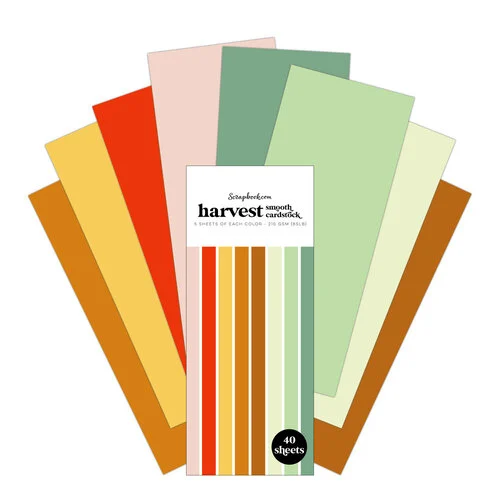 Scrapbook.com - Harvest - Smooth Cardstock Paper Pad - Double Sided - 3.5 x 8.5 - 40 Sheets 2 Scrapbook.com - Harvest - Smooth Cardstock Paper Pad - Double Sided - 3.5 x 8.5 - 40 Sheets