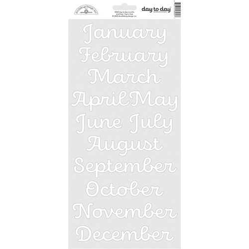 Doodlebug Design - Day To Day Collection - Stickers - Months 1 Doodlebug Design - Day To Day Collection - Stickers - Months