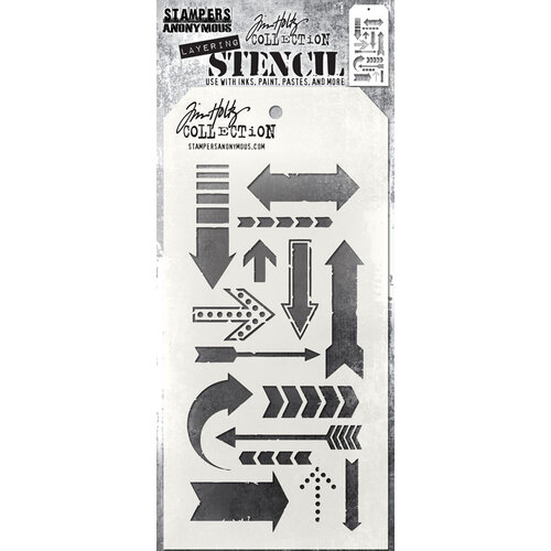 Stampers Anonymous - Tim Holtz - Layering Stencils - Arrows 1 Stampers Anonymous - Tim Holtz - Layering Stencils - Arrows
