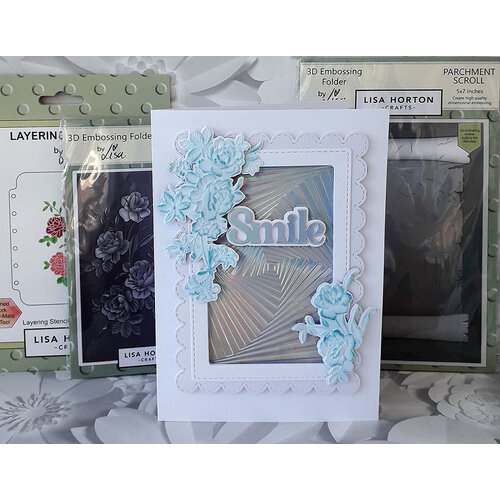 Lisa Horton Crafts - 3D Embossing Folder - Concentric Square