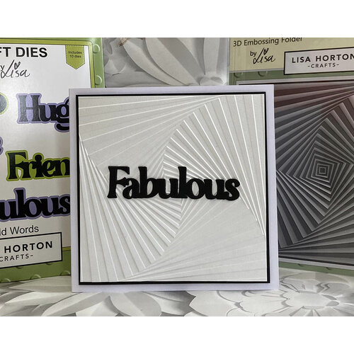 Lisa Horton Crafts - 3D Embossing Folder - Concentric Square