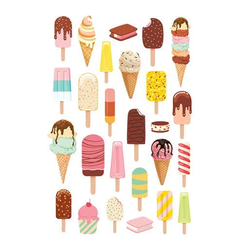 Simple Stories - Retro Summer Collection - Sticker Book