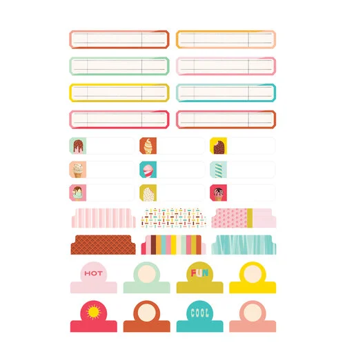 Simple Stories - Retro Summer Collection - Sticker Book