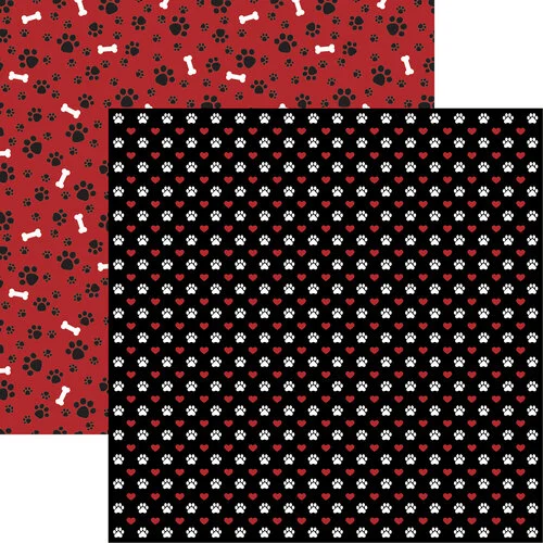 Reminisce - Unleashed Collection - 12 x 12 Double Sided Paper - Puppy Love
